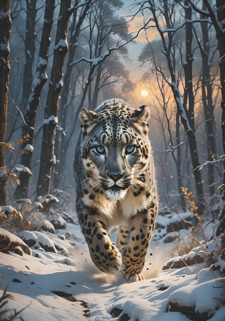 Animal design with rhinestone scaled