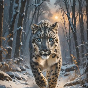 Animal design with rhinestone scaled