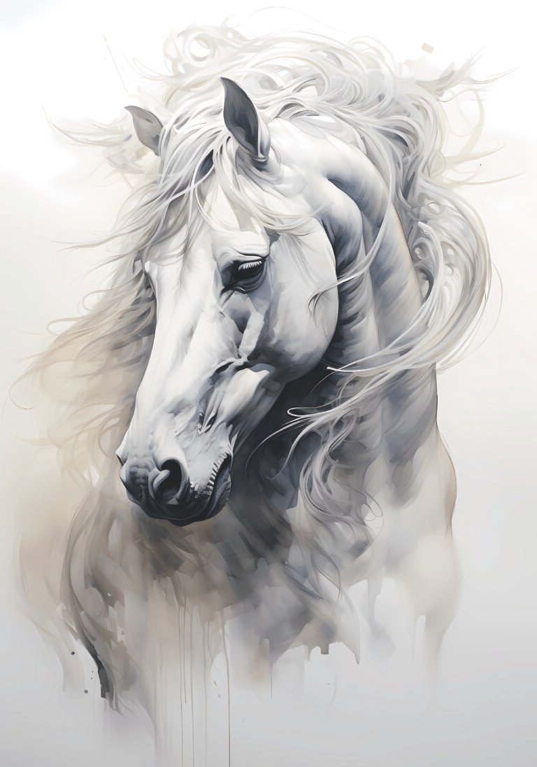 Horse design with rhinestone scaled