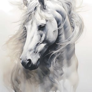 Horse design with rhinestone scaled