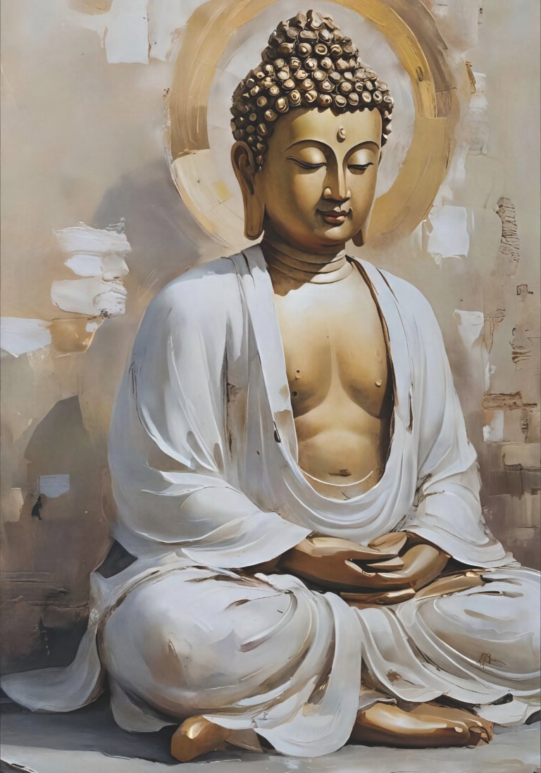 Buddha design with rhinestone scaled
