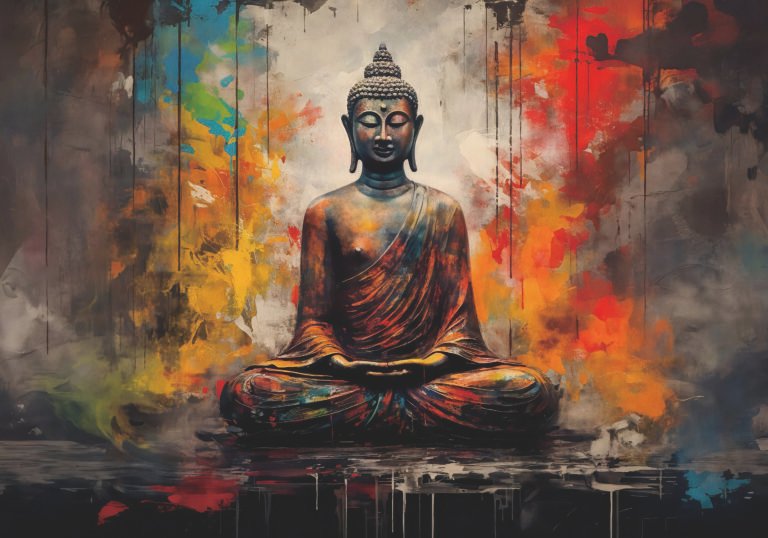 Buddha design with rhinestone scaled