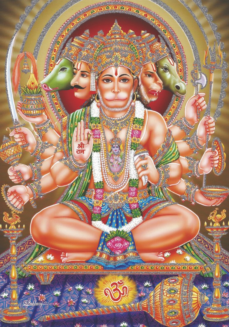 4 Indian religion with rhinestone