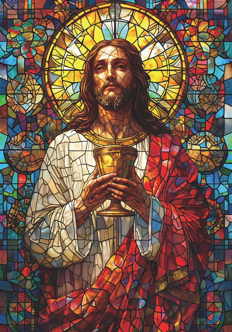 Jesus Christ design with rhinestone scaled