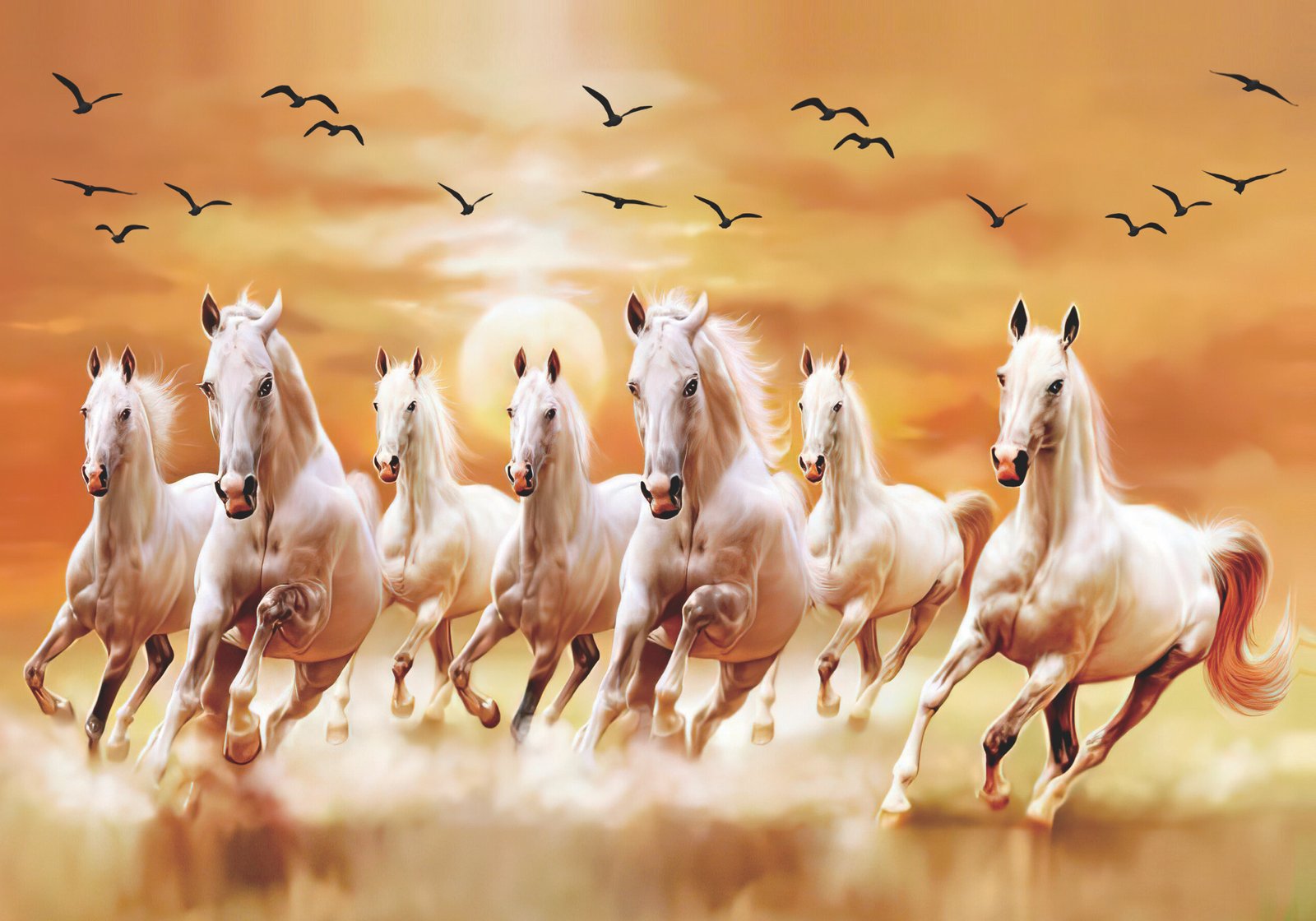 Animal painting with rhinestone scaled