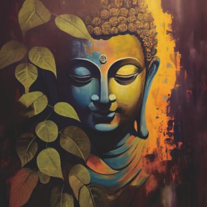 Buddha design with rhinestone scaled