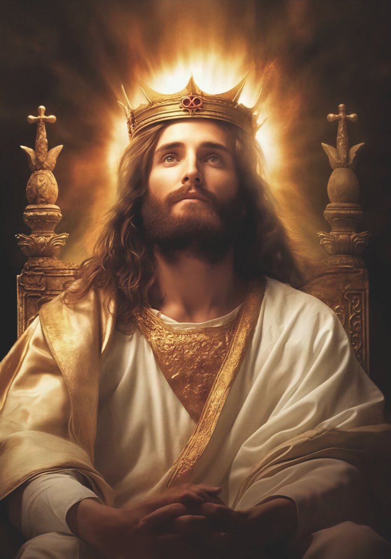 Jesus Christ design with rhinestone scaled